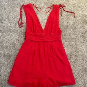 Red romper